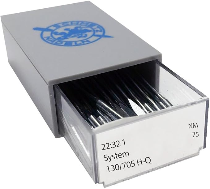 SCHMETZ Chrome Quilting Household Sewing Machine Needles, Size 75/11, Bulk