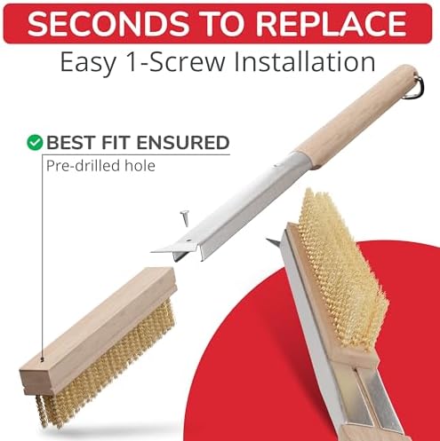 Senwosa Pizza Oven Brush Head Replacement Set - Image 4