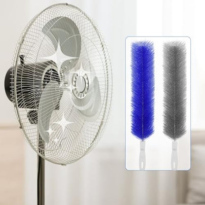 2 Pcs Cobweb Duster, Bendable Fan Cleaner Brushes Set Reusable, Plastic - Image 6