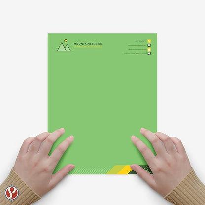 8.5 x 11" Lime Green Color Paper Smooth, for School, Office & Home Supplies, Holiday Crafting, Arts & Crafts | Acid & Lignin Free | Regular 20lb Paper - 100 Sheets