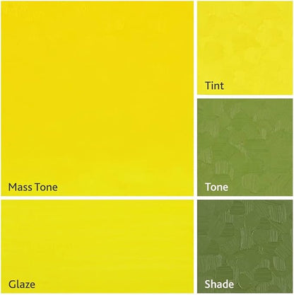 Tusc & Pine Artist Oil Paint - Bismuth Vanadate Yellow, 40 ml, Non-Yellowing, Rich & Creamy Consistency, Maximum Pigment Load, Small Batch Milled Oil Paints Made in the USA for Professional Artists