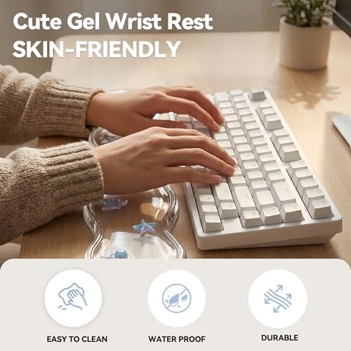 Clear Gel Wrist Rest for Keyboard and Mouse, Ergonomic Non-Slip Silicone Mouse - Image 7