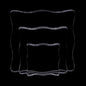 3-Piece Clear Acrylic Stamp Blocks - Wavy Blocks with Grid Lines for Scrapbooking Crafts