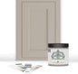 ALL-IN-ONE Paint, Durable cabinet and furniture paint. Built in primer and top coat, no sanding needed. Includes our 30 featured color card - Oyster (taupe), 8oz Sample