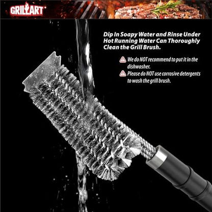 GRILLART Grill Brush and Scraper - Image 6