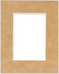 8x10 Mat Bevel Cut for 5x8 Photos - Acid Free Beige Suede Precut Matboard - For Pictures, Photos, Framing - 4-ply Thickness