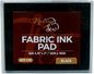 Madam Sew Permanent Fabric Ink Stamp Pad | Crisp, Washable Impressions on Cotton & Linen | Fade-Resistant Fabric Ink Pad for Fabric Crafts, Labels & Gifts | Works with All Rubber Stamps (Black)
