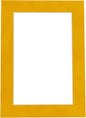 8x10 Mat Bevel Cut for 5.5x8.5 Photos - Acid Free Bright Yellow Precut Matboard - For Pictures, Photos, Framing - 4-ply Thickness