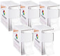ChromaLabel 1 Inch Circle Sticker Labels, Easy to Write On Round Colored Stickers, Removable Sticky Dots - 1000 Dot Label Stickers per Dispenser Box, White Sticker Labels - Case of 5