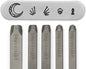 ImpressArt - Signature Geometric Mandala Metal Stamp Pack, Steel Punches for Metal Stamping (Pack of 5)