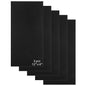 5 Pack 5052 Anodized Aluminum Sheet Metal 12 x 6 x 1/32 Inch Black Rectangular Aluminum Metal Plate Engraving Blanks for Laser Engraving