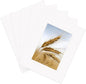 ZBEIVAN 8x10 White Picture Mats with Core Bevel Cut Frame Mattes for 5x7 Pictures - Pack of 5