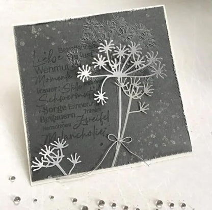 Lapoo 3D Backgrounds Frame Metal Cutting Die for Scrapbooking, New Cutting Dies DIY Album Card Making Decor Paper Craft Metal Die Cuts Party Wedding Decorations (Blowball 4.1 x 3.5 in)