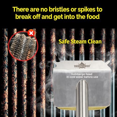 XUDAKAIXIN Grill Brush Bristle Free, BBQ Replaceable Scraper Cleaning Head - Image 6