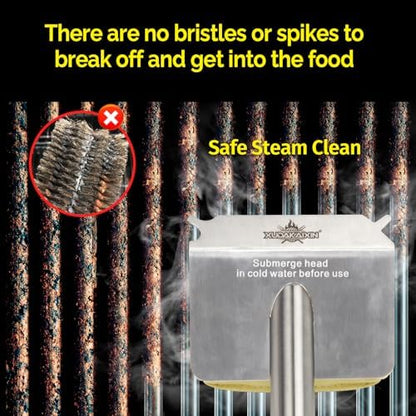 XUDAKAIXIN Grill Brush Bristle Free, BBQ Replaceable Scraper Cleaning Head - Image 6