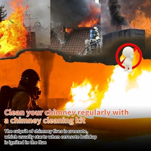 Sealegend 33 Feet Chimney Sweep Kit 10 Flexible Rods - Image 6