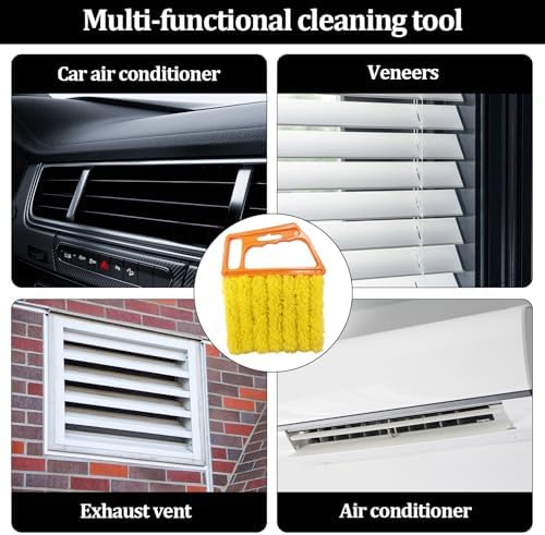 4 Pcs Window Venetian Blind Cleaner Duster Tool, Reusable 7 Finger Dusters - Image 6