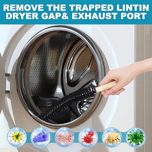 Sealegend 58-Piece 52-Feet Dryer Vent Cleaner Kit, Dryer Cleaning Tools - Image 5
