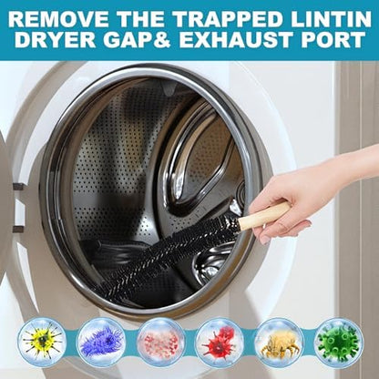 Sealegend 58-Piece 52-Feet Dryer Vent Cleaner Kit, Dryer Cleaning Tools - Image 5