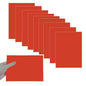 10Pcs Red Anodized Aluminum Sheet 5" x 7" x 1/32" (0.8mm) Corrosion-Resistant Metal Plates for Laser Engraving, DIY Crafting, Sign Making, Home Decor