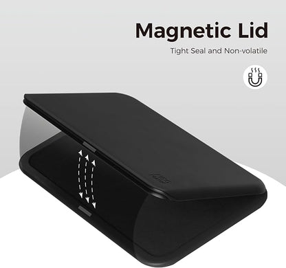 Large Stamp Pad - 3.50"x 6.25", Magnetic Lid, Premium Quality Felt Stamp Pad (Black)