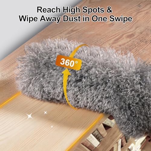 Tiumso Microfiber Feather Duster 5-in-1 Kit, Dusters - Image 3