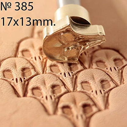 DandS ltd Leather Stamp Tool, Raven Skull, Professional Steel Craft Tool for Leatherworking, Embossing, Carving & Stamping Leather Projects, Belts Wallets & DIY Projects Compatible with Mallet #358