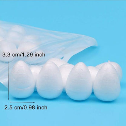 EORTA 80 Pieces Fondant Flower Forming Holders Oval Foam Flower Modeling Support Sugar Fondant Flowers Making Accessories for DIY Sugarcraft Baking Art, Large, 2.5X3.3 CM