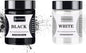 [60g White + 40g Black] Mica Powder - 100g Mica Powder for Epoxy Resin - Pigment Powder Dye for Resin/Eye Shadow/Soap Making/Nails/Bath Bombs etc.