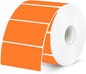 2x1 Inch Thermal Labels, Orange Thermal Printer Stickers, Waterproof Self-Adhesive Shipping Label Printer Sticker for Barcode, Name, Address, 300 Labels/Roll