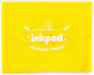 GTLZLZ Large Ink Pad for Rubber Stamps, 5" x 4" Washable Craft Stamp Pad for Kids, Fingerprint Ink Pad for Paper, Scrapbooking, Wood Fabric (Yellow)