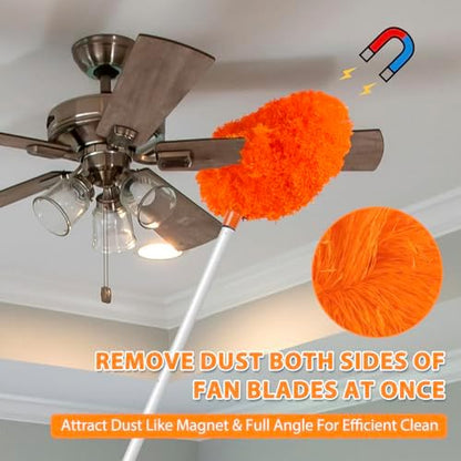 FONUNO Ceiling Fan Cleaner Duster High Ceiling Extended Fan Blade Cleaner - Image 2