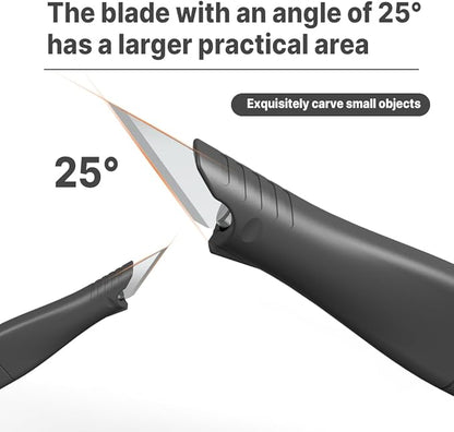 5 PCS Exacto Knife,Hidden Blade Design at The End,Comes with 5 Spare High Qualiry Carbon Steel Exacto Knife Blades. Craft Knife for Crafting, Arts,Modeling,Scrapbooking,Stencil,DIY Projects.5 Color