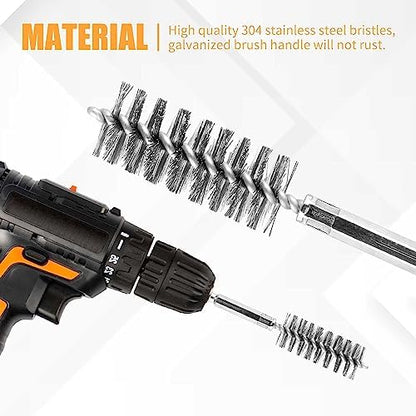 12 Pieces Wire Brush Drill Bore Cleaning Brush Set - Image 6