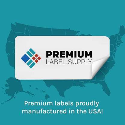 Premium Label Supply Brown Kraft Sticker Labels – 3.5" x 5" – Laser/Inkjet Compatible – (4 per Sheet), 500 Sheets – 2,000 Total Adhesive Labels
