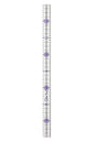 The Quilted Bear Quilting Rulers - Transparent Acrylic Non Slip Quilting, Patchwork & Sewing Ruler with Clear Black Lines & 30, 45 & 60 Degree Angles for Perfect Accuracy & Precision (0.5" x 8")