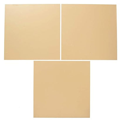 EAGLE 1: 12" x 12" 26 Gauge Sheet Metal Squares (3 Pack Per Order, Multiple Colors) Great for Arts, Crafts, DIY Home or Work Projects (6" X 6", Sahara Tan)