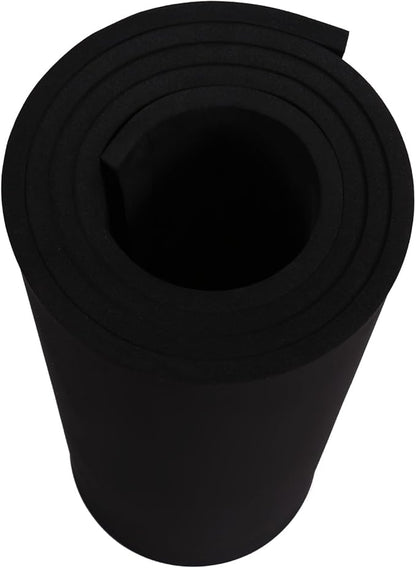 AMZQNART EVA Foam 10mm, Cosplay Foam Roll 16 x 59in (6.5sqft) Black, Suitable for Foam Cosplay Modeling, DIY Projects, Crafts, Ultra High Density 90 kg/m3.