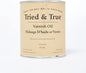 Tried & True Superior Varnish Oil Wood Finish, Pint - Natural Pine Resin & Linseed Oil, Ideal for Interior Furniture, Tables, Countertops - Non-Toxic, Scratch Resistant & Durable