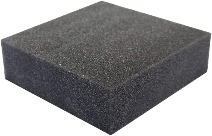 FoamRush 12" x 24" x 24" Charcoal High Density Upholstery Foam Cushion (Upholstery Sheet, Foam Padding, Seat Replacement, Chair Cushion Replacement, Square Foam, Wheelchair Seat Cushion) Made in USA