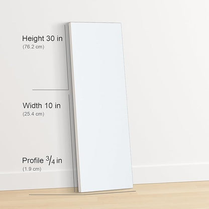 PHOENIX 10x30 Inch 4 Pack Artist Canvas - Large Long Stretched Canvases for Painting - 3/4 Inch Profile, 100% Cotton 11 Oz. Gesso Primed White Blank Professional Canvas Oil & Acrylic Paints