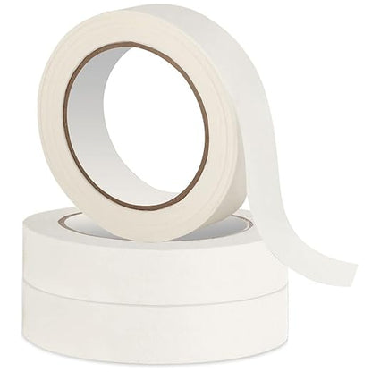 WANBAO Masking Tape Masking Tape Bulk 0.7 inch 55 Yards 3 Rolls for DIY Painting, Labeling, Packing, Craft, Art, etc, 165 Total Yards