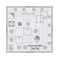 Creative Grids Curvy Log Cabin Trim Tool Quilt Ruler – CGRJAW5 – Made in USA, 8-1/2in x 8-1/2in, Non-Slip Grip Acrylic Quilting, Sewing, Crafting, Patchwork Ruler & Template