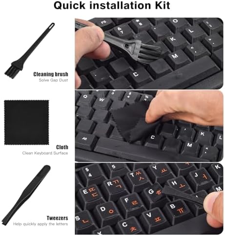 2PCS English Keyboard Stickers - Image 2