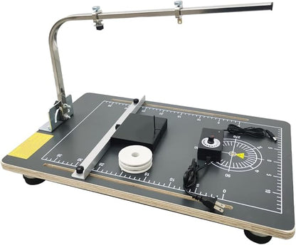 Tabletop Hot Wire Foam Cutter Hot Wire Cutter 22.8x15in Foam Sponge Cutting Machine for Styrofoam Sponge EPE Ribbon KT Board Adjustable Angle and Temperature 110V 24W