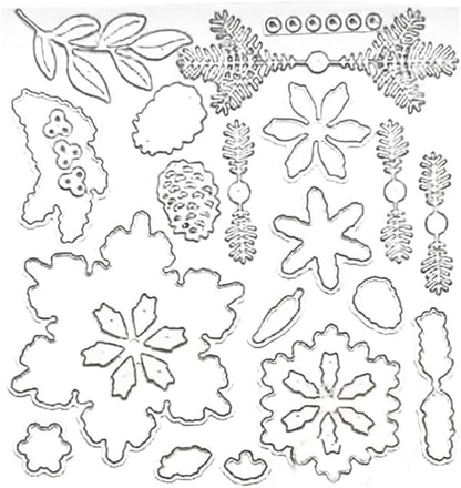2025-2026 Stamps and Dies for Card Making, Stamps and Dies Set 2025 for Christmas and Halloween, Die Cut DIY Various Festivals Album Scrapbooking Birthdays Greeting Card (M4336)