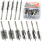 MAXMAN 12pcs Wire Brush Set, 1/4" Hex Stainless by MAXMAN