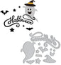 Metal Halloween Die Cuts - Ghost Bat Cutting Dies Embossing Stencil Template for Card Making Scrapbooking Paper Craft Album Stamps DIY Decor