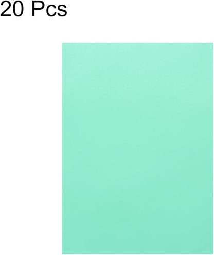 MECCANIXITY Colored Vellum Paper, 20 Sheet Sky Blue Transparency 11.7 x 8.2 Printable Vellum Paper, Translucent Vellum Sheets for Printing Wedding Invitations, Ink Jet Laser Printer