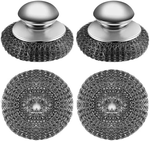 4-Pack Replaceable Steel Wool Scrubber by Gocheer